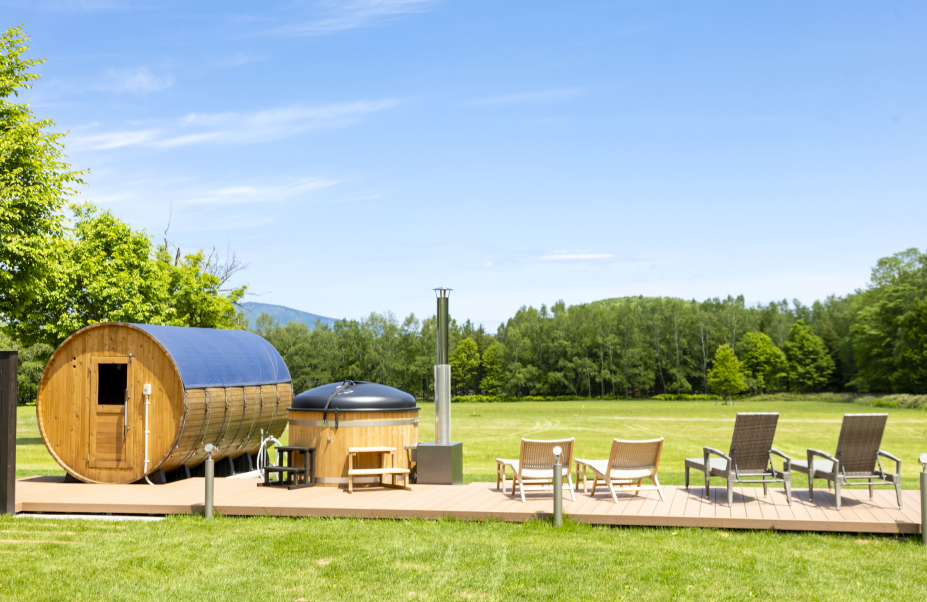 大自然のバレルサウナ